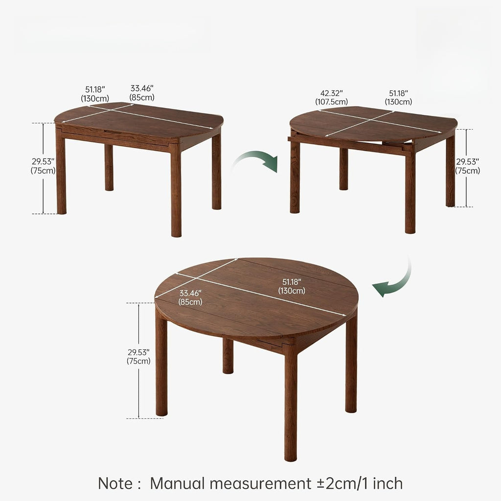 Solid Oak Extendable Dining Table