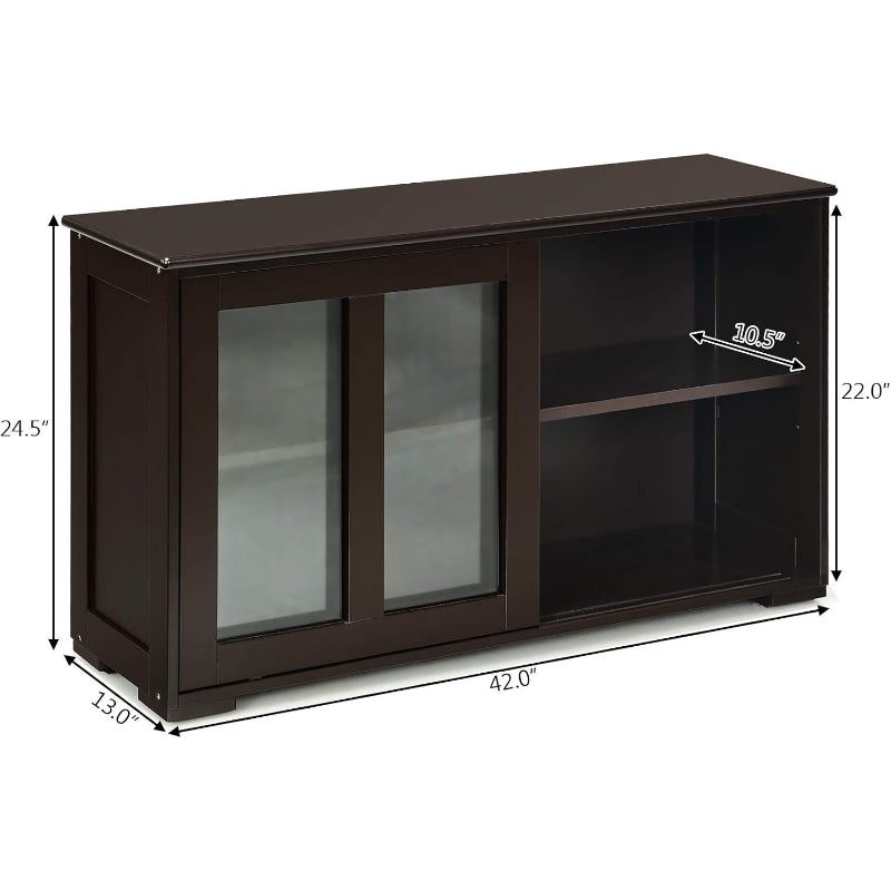 Sliding Glass Sideboard
