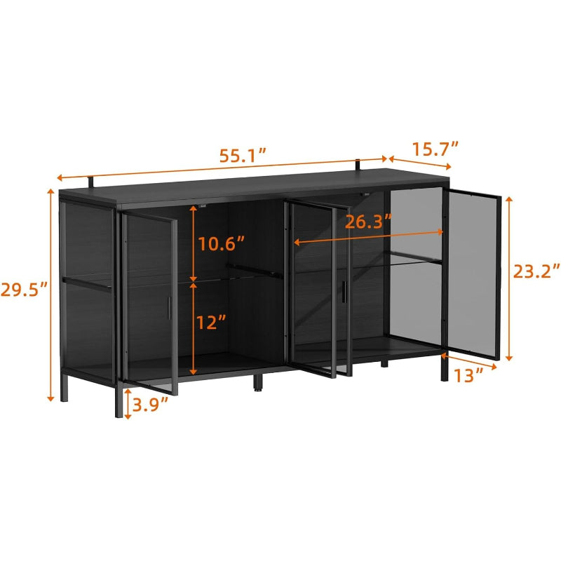 Cabinet with Glass Doors
