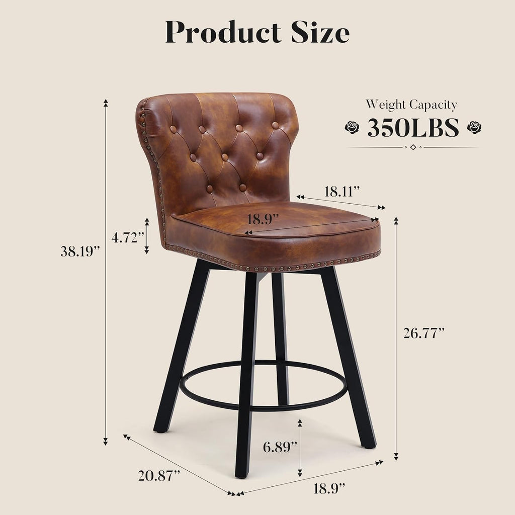 3 Swivel Counter Bar Stools