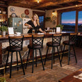 4 Adjustable Swivel Bar Stools