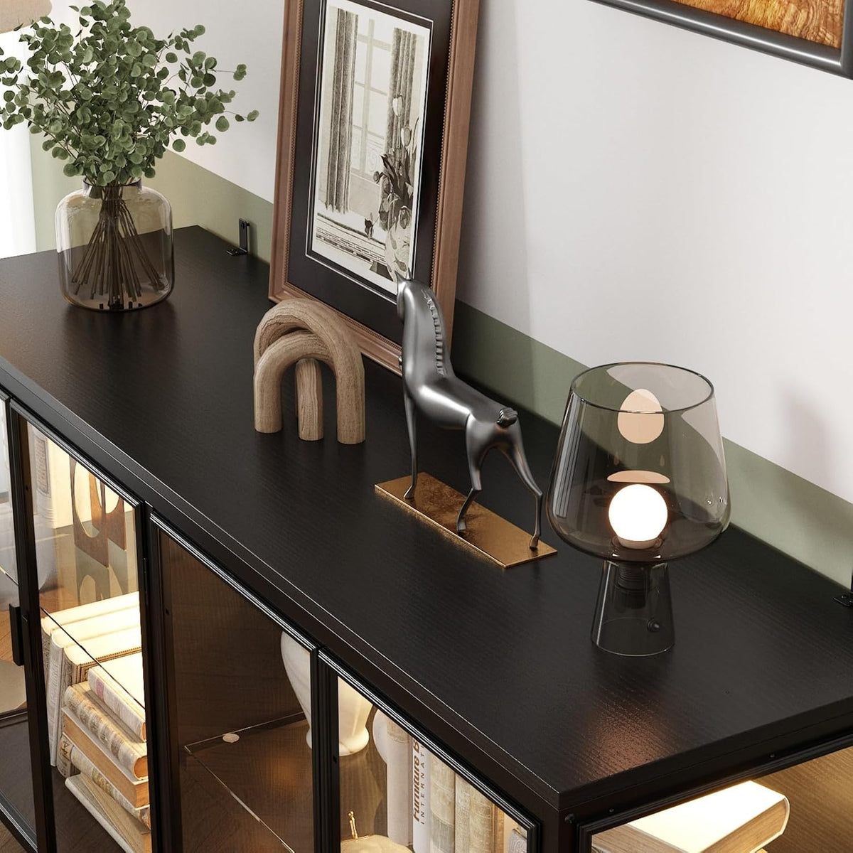 Cabinet with Glass Doors