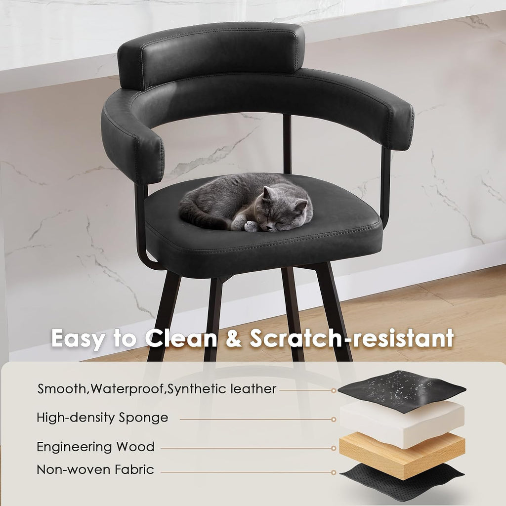 2 Swivel Counter Bar Stools
