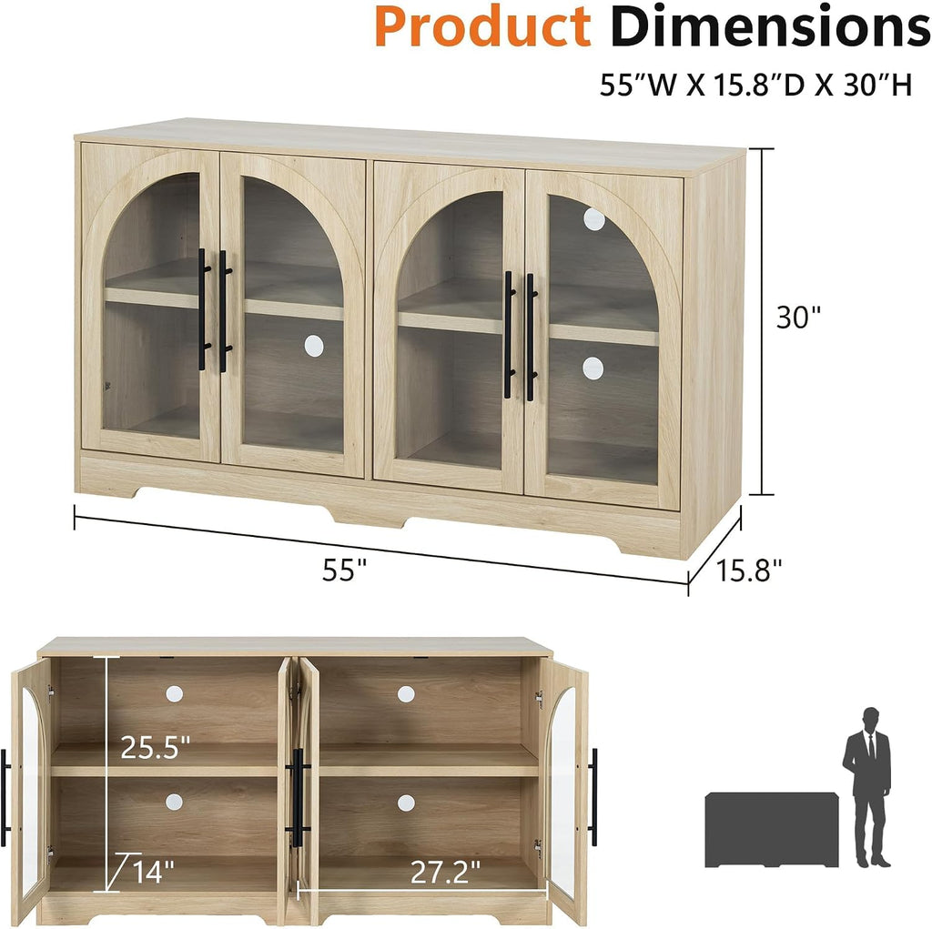 55" Arched Sideboard