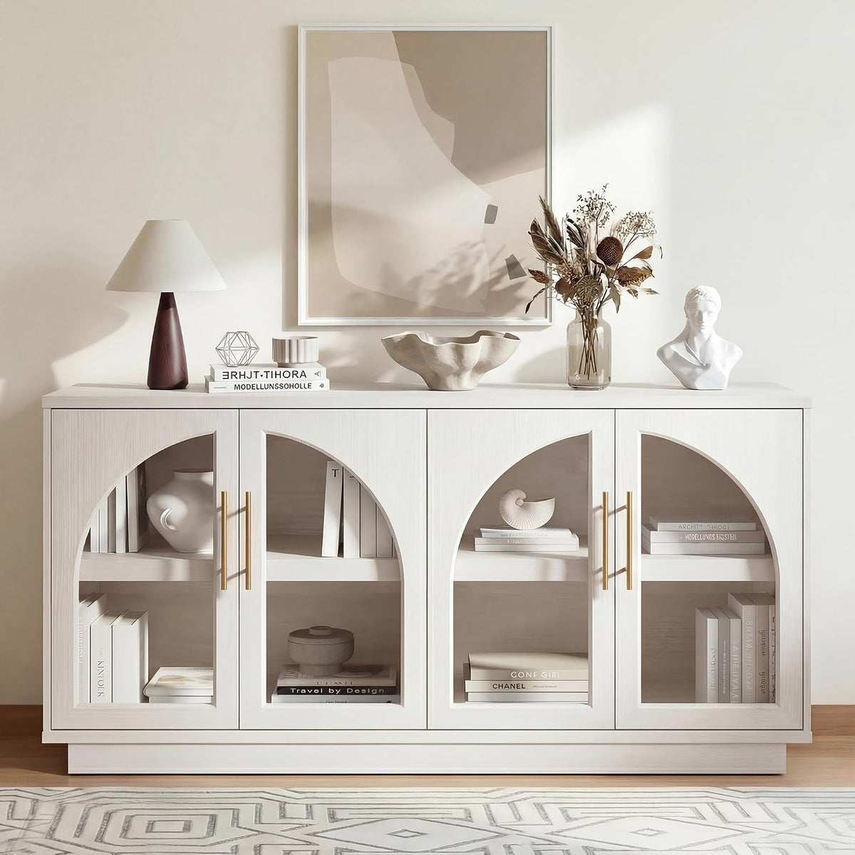 Arched Glass Sideboard