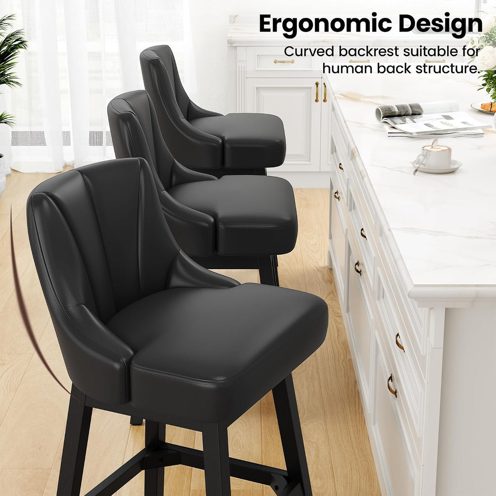 3 Swivel Counter Bar Stools
