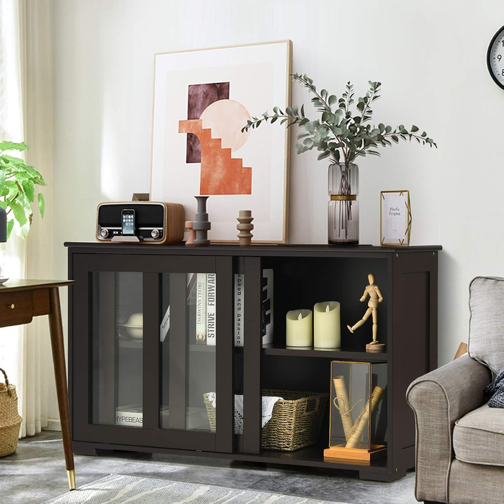 Sliding Glass Sideboard