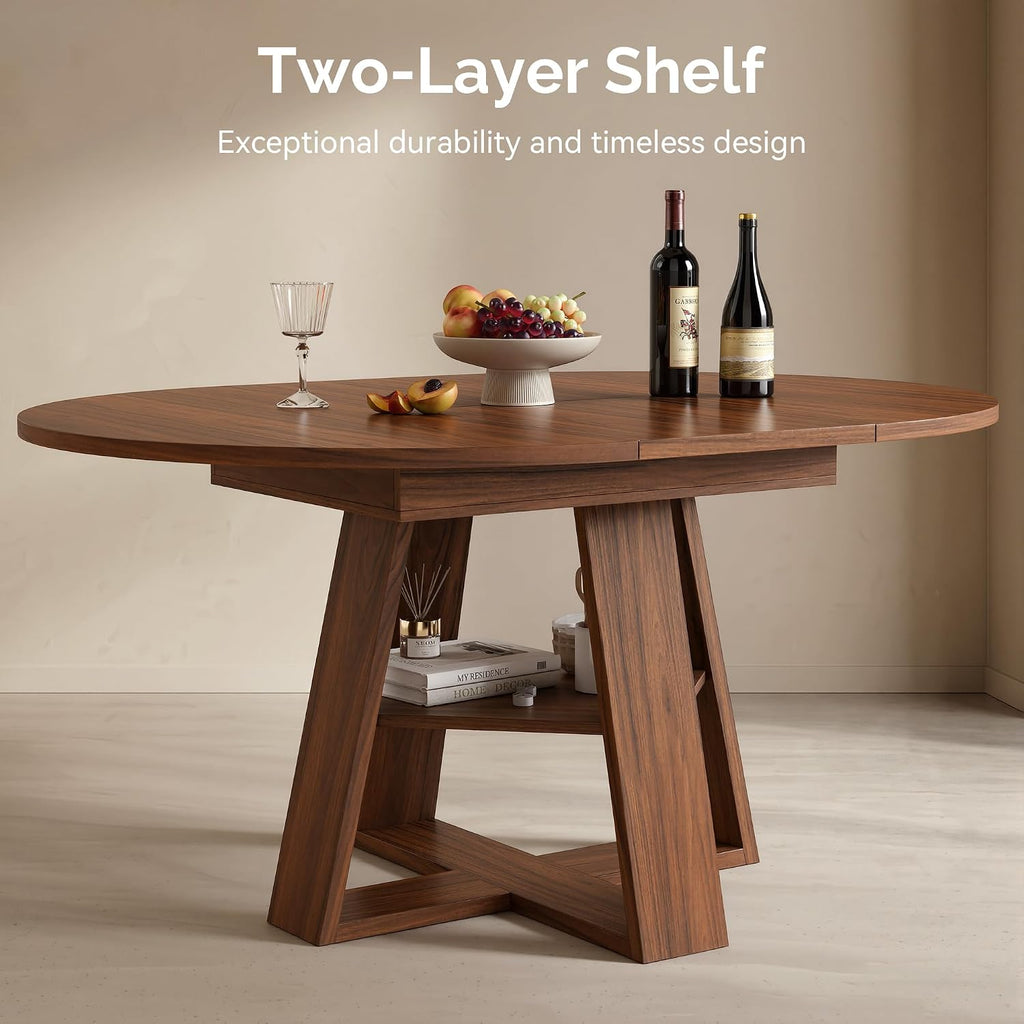 4 Round Extendable Dining Table