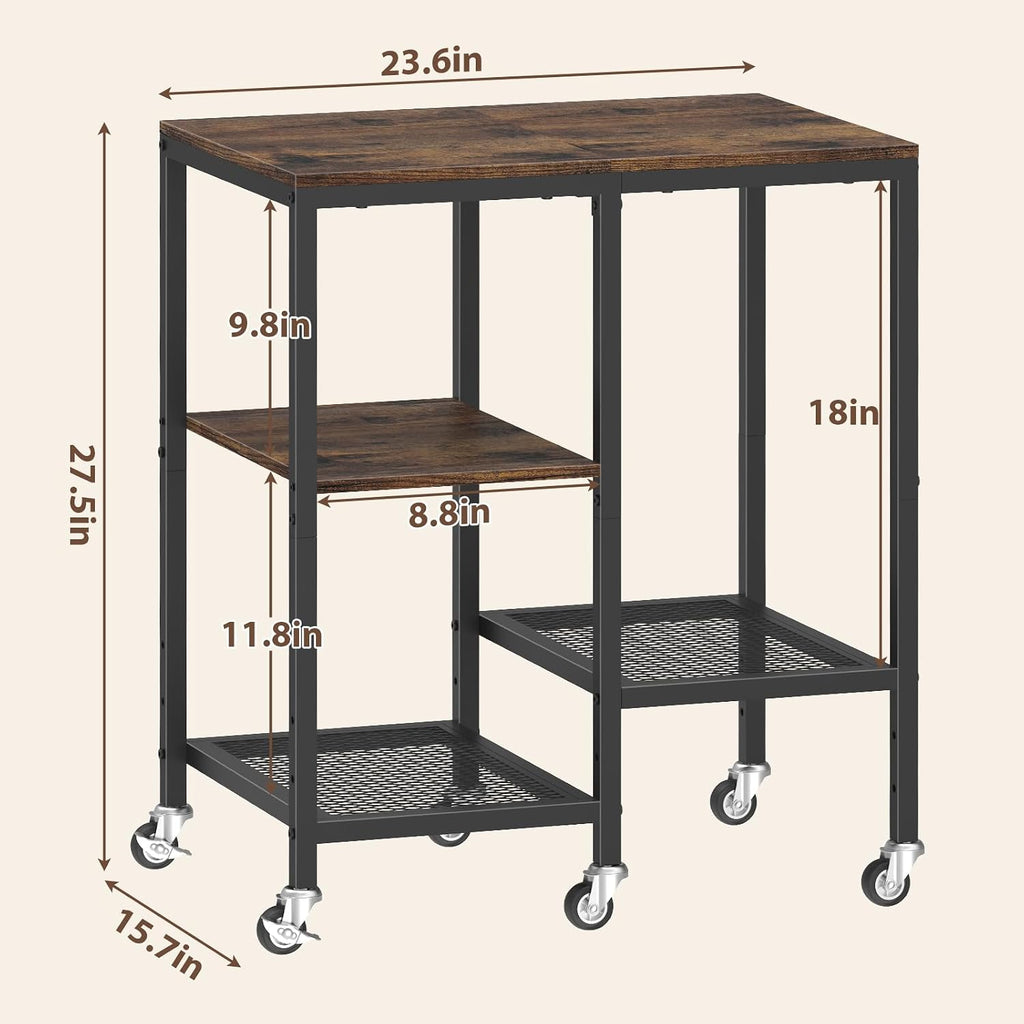 4-Tier Rolling Cart