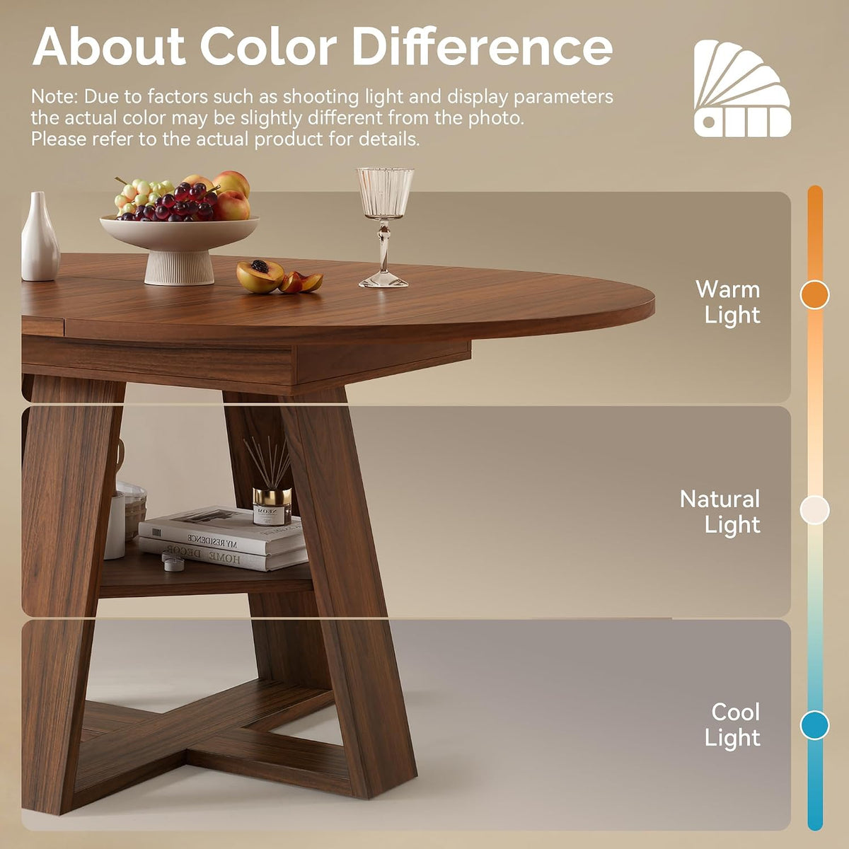 4 Round Extendable Dining Table