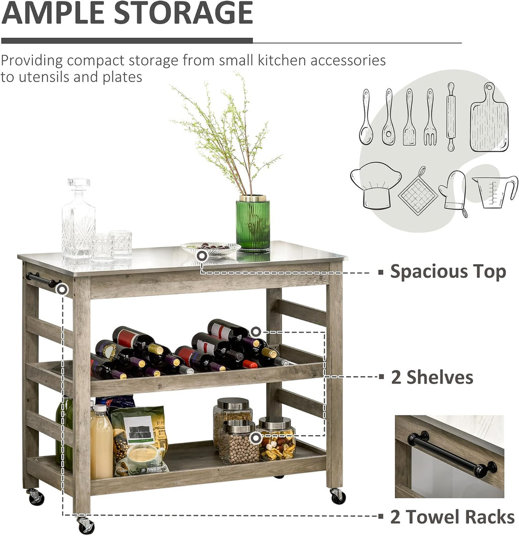 Rolling Kitchen Cart
