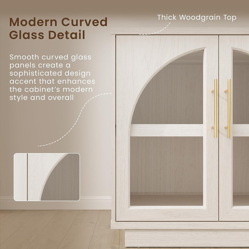 Arched Glass Sideboard