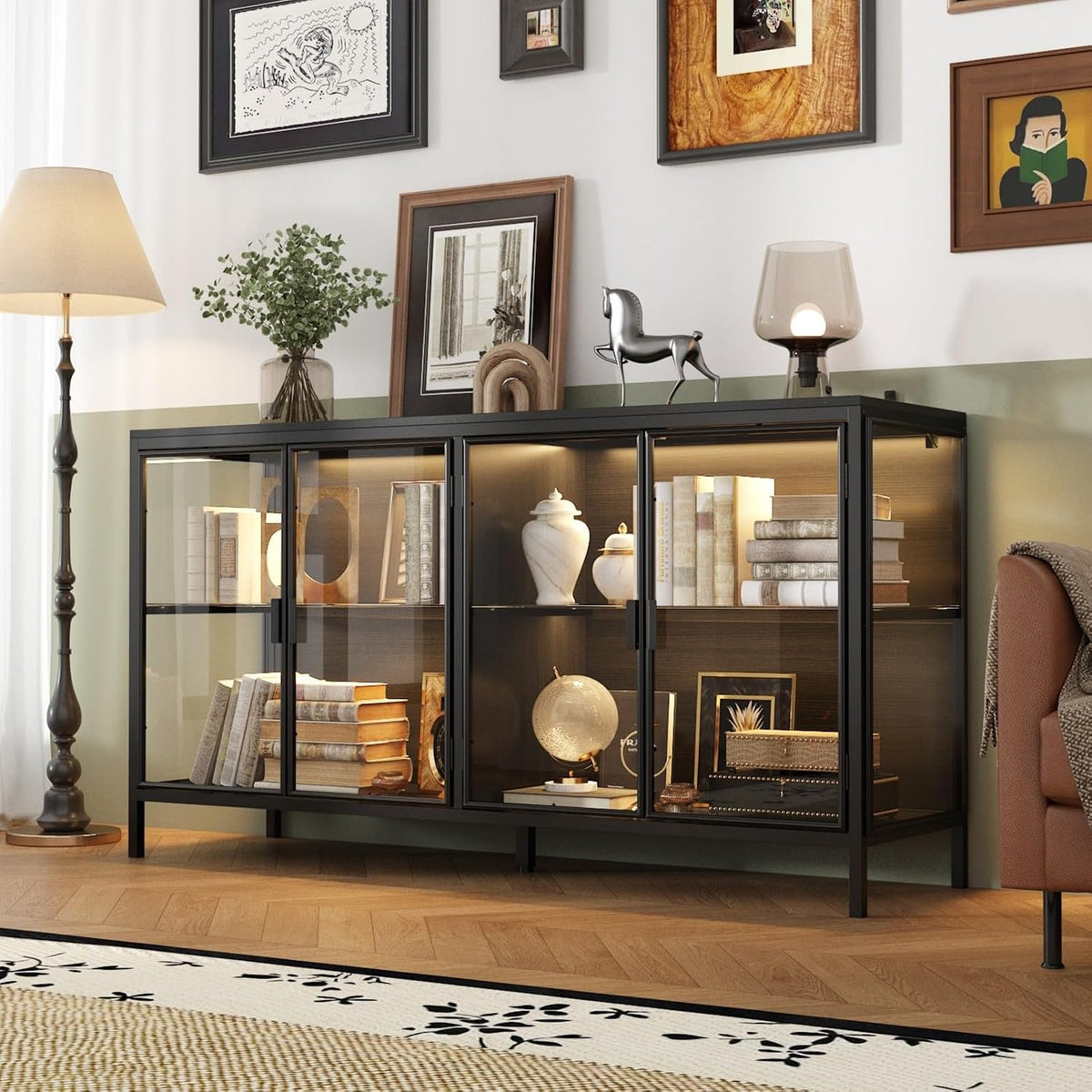 Cabinet with Glass Doors