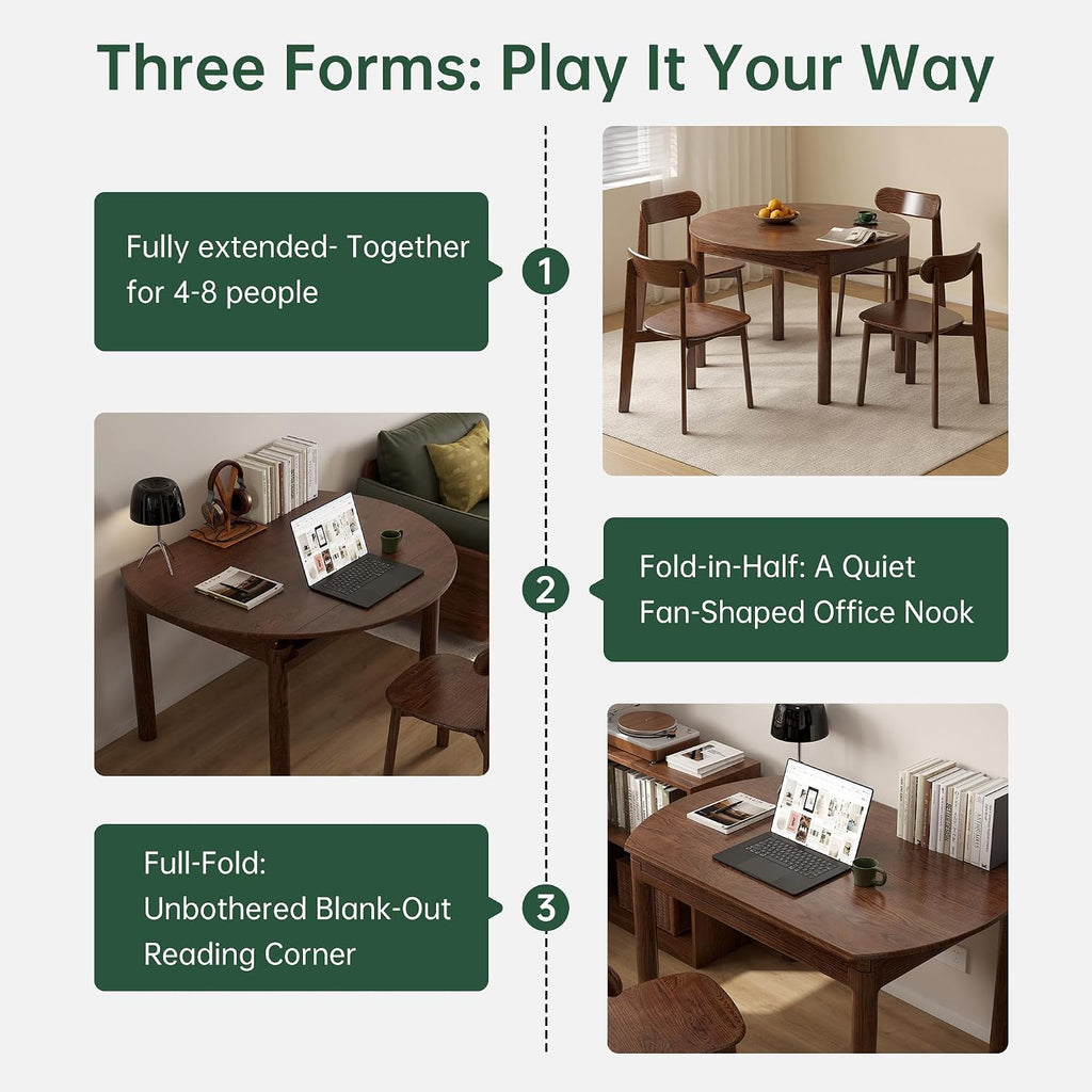 Solid Oak Extendable Dining Table