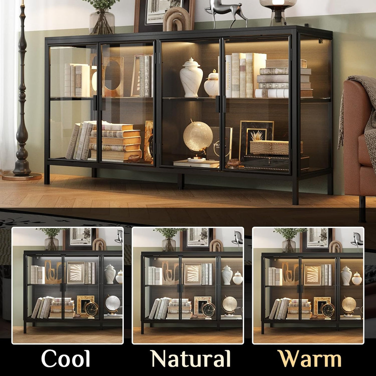 Cabinet with Glass Doors