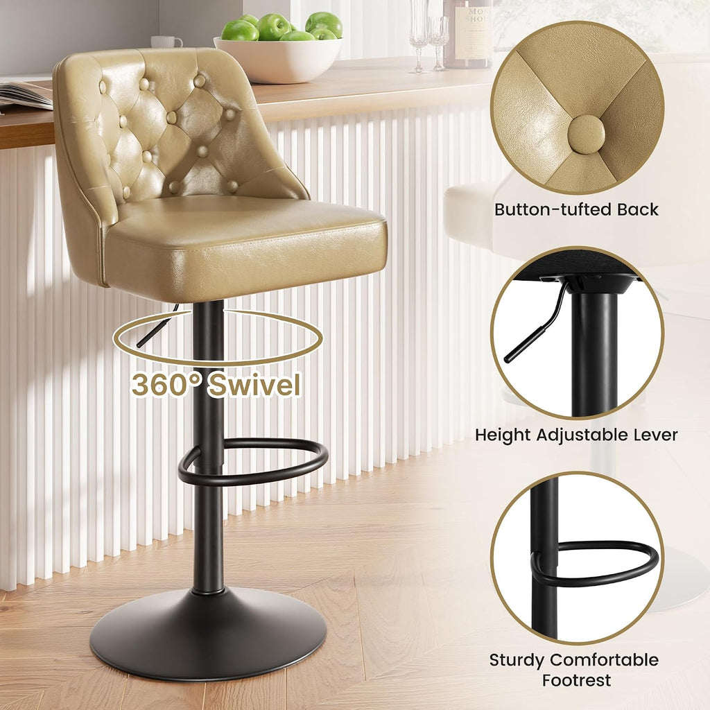 3 Adjustable Swivel Bar Stools