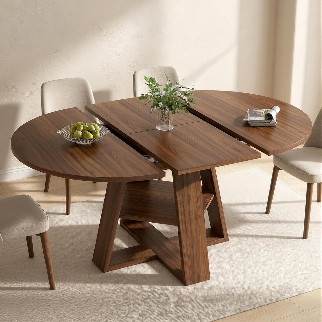 4 Round Extendable Dining Table