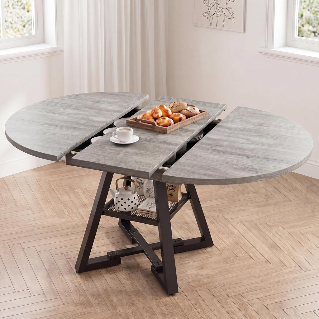 Extendable Round Dining Table