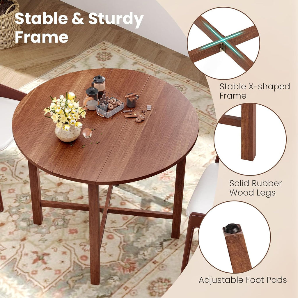 Foldable Round Dining Table