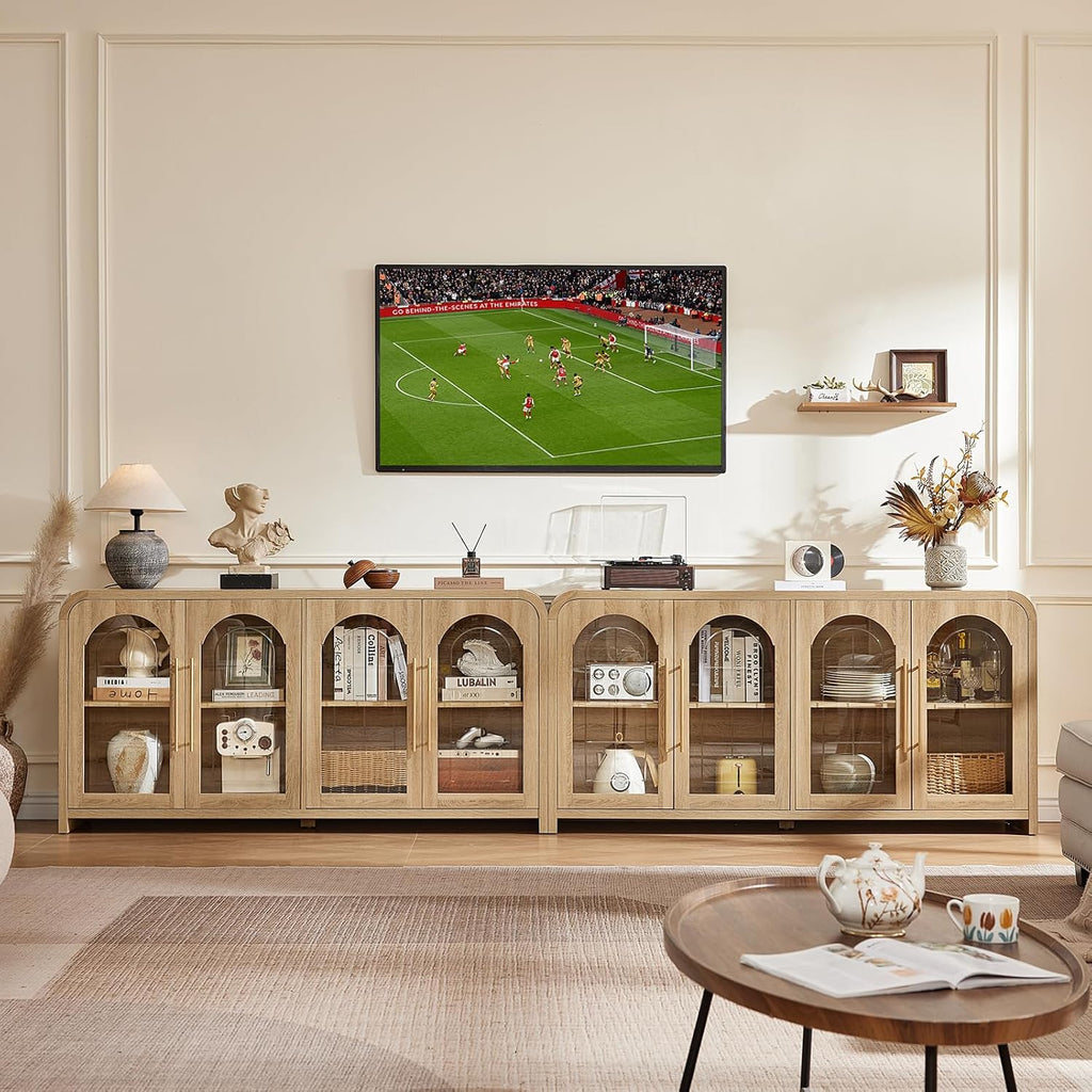 65" Arched Glass Sideboard