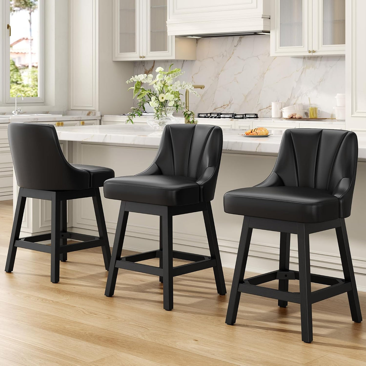 3 Swivel Counter Bar Stools