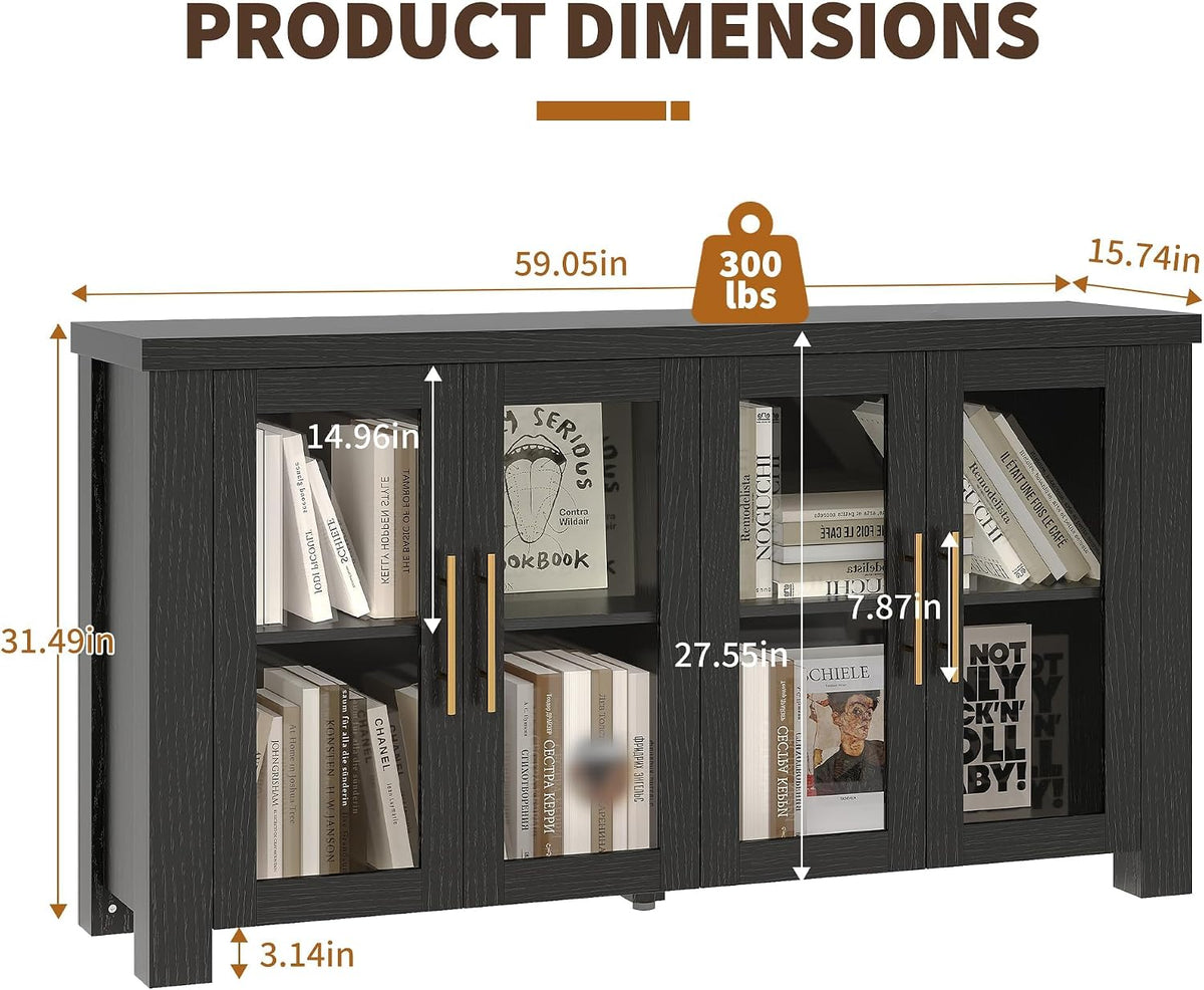 59" Sideboard Credenza