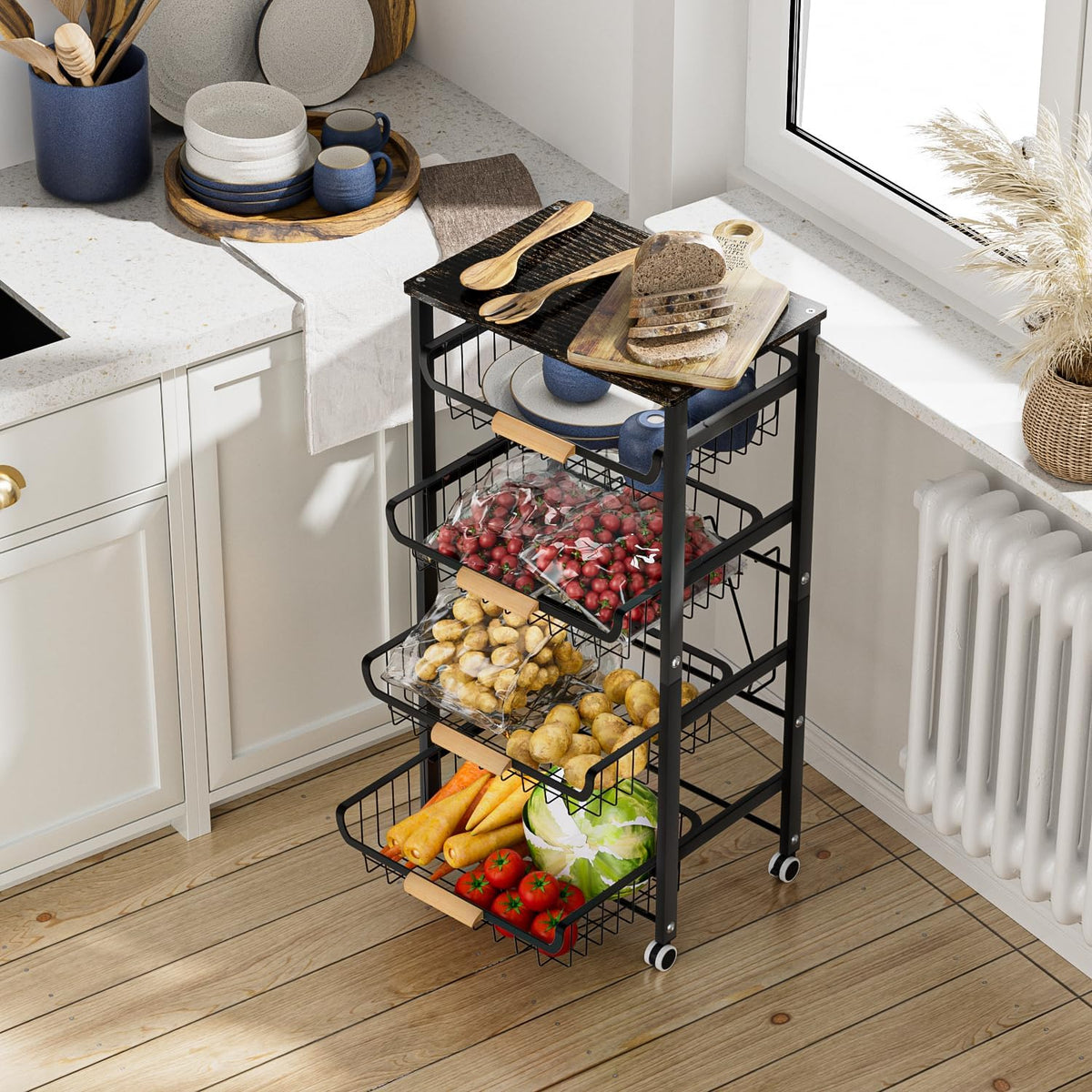 5-Tier Rolling Kitchen Cart