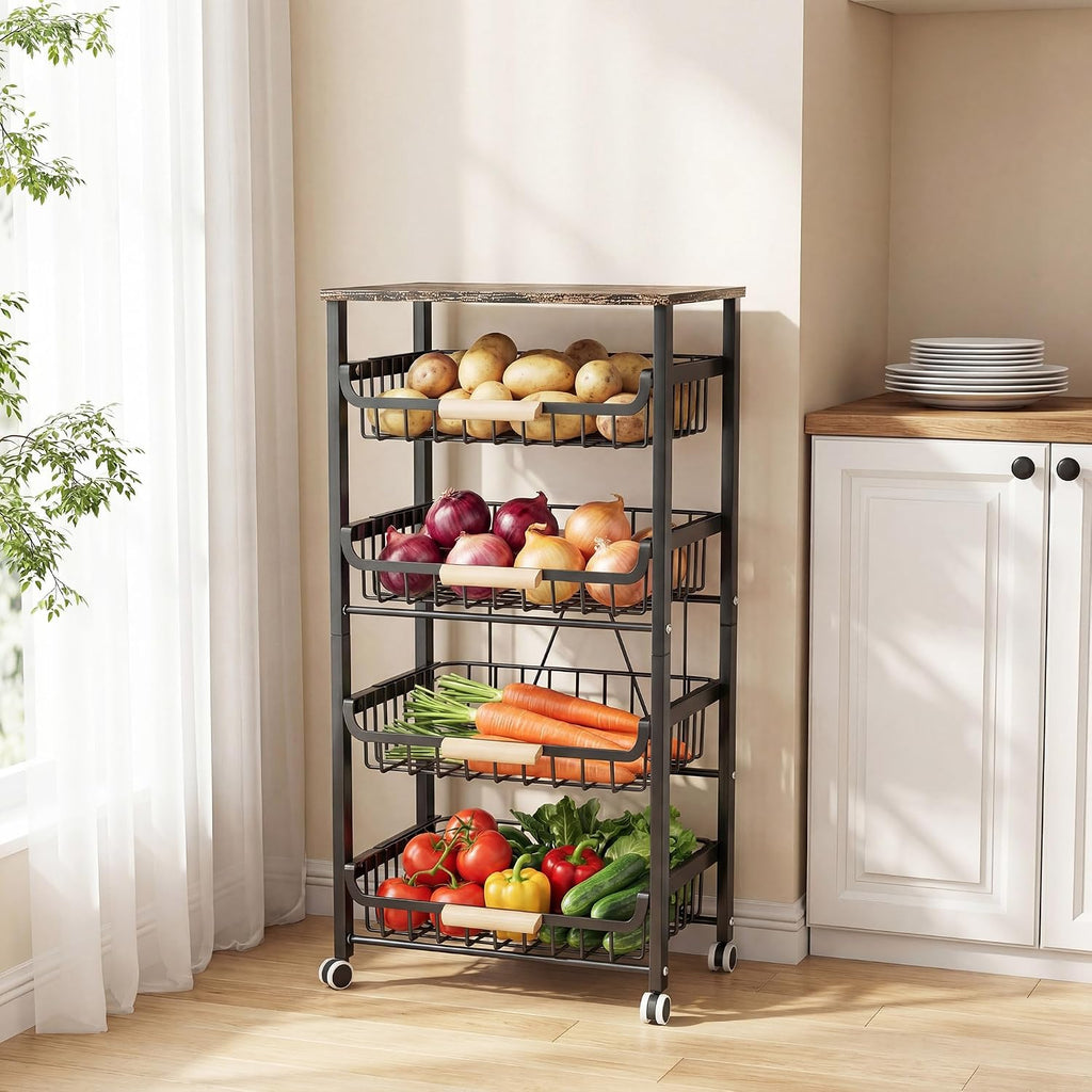 5-Tier Rolling Kitchen Cart