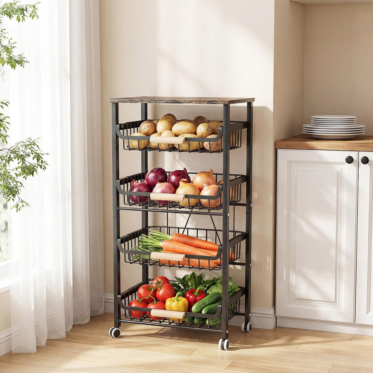 5-Tier Rolling Kitchen Cart