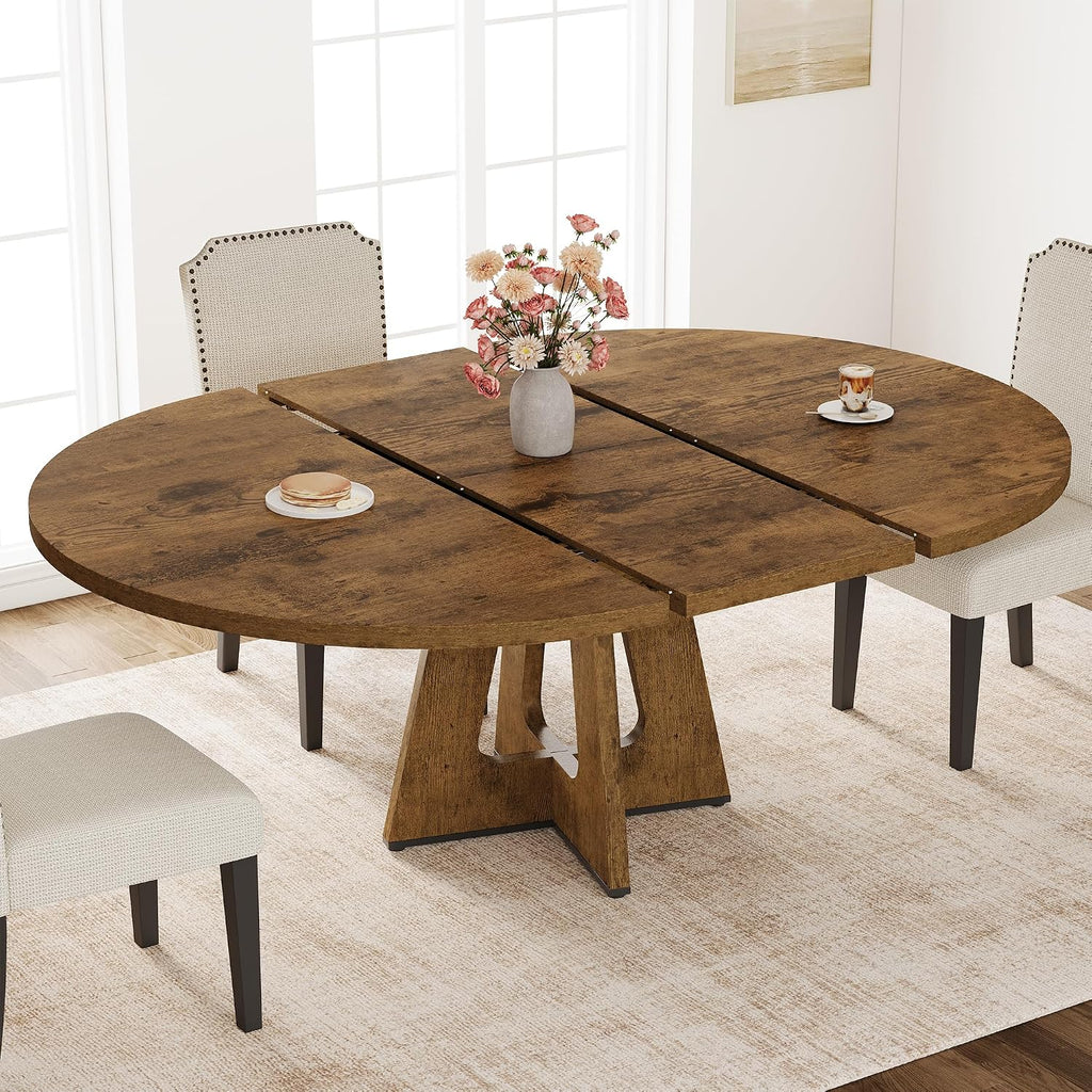 Extendable Round Dining Table