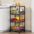 4-Tier Rolling Kitchen Cart