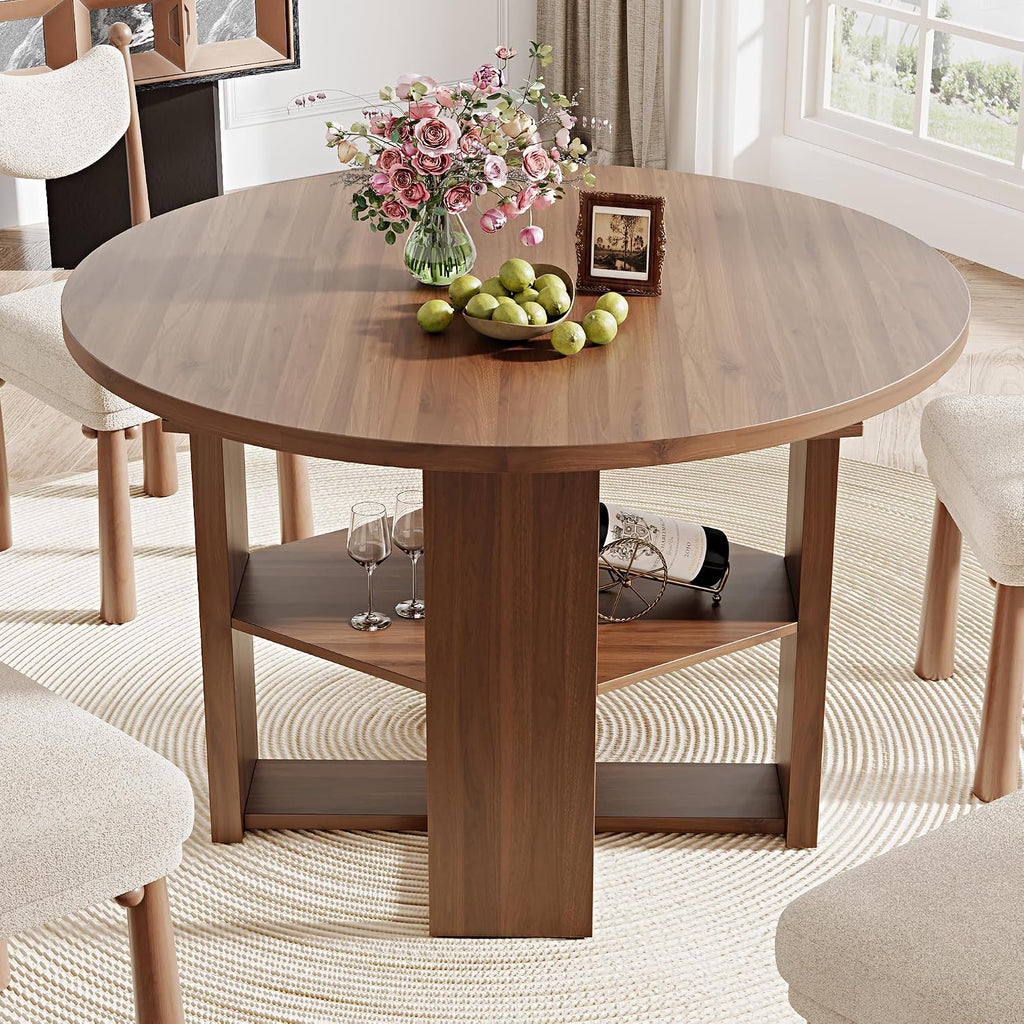 Extendable Round Dining Table
